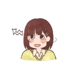 The girl with negative attitudes（個別スタンプ：33）