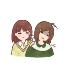 The girl with negative attitudes（個別スタンプ：38）