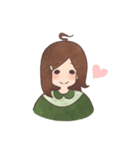 The girl with negative attitudes（個別スタンプ：39）