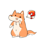 しもぶくれ犬（個別スタンプ：3）