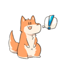 しもぶくれ犬（個別スタンプ：4）