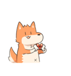 しもぶくれ犬（個別スタンプ：5）