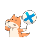 しもぶくれ犬（個別スタンプ：8）
