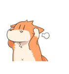 しもぶくれ犬（個別スタンプ：14）