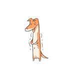 しもぶくれ犬（個別スタンプ：18）