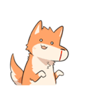 しもぶくれ犬（個別スタンプ：22）