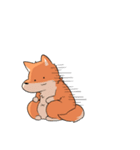 しもぶくれ犬（個別スタンプ：34）
