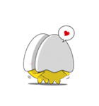 Eggy Eggs: Romelette ＆ Juliegg（個別スタンプ：19）