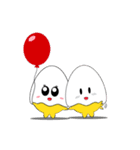 Eggy Eggs: Romelette ＆ Juliegg（個別スタンプ：20）