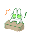 タレ目うさぎのスタンプ（個別スタンプ：2）