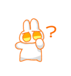 タレ目うさぎのスタンプ（個別スタンプ：3）