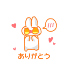 タレ目うさぎのスタンプ（個別スタンプ：7）
