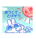 タレ目うさぎのスタンプ（個別スタンプ：16）