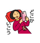 どこ行く？いつ行く？なんで行く？（個別スタンプ：1）