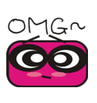 Cute pink face（個別スタンプ：17）