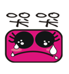 Cute pink face（個別スタンプ：18）