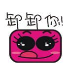 Cute pink face（個別スタンプ：21）