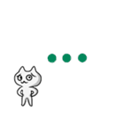 ちょいウザ★ホワイトキャット（個別スタンプ：34）
