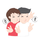 PJ | Cute Gay Couple 01（個別スタンプ：4）