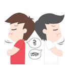 PJ | Cute Gay Couple 01（個別スタンプ：5）