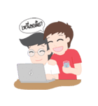 PJ | Cute Gay Couple 01（個別スタンプ：7）