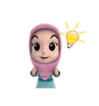 Nada1 Muslim hijab（個別スタンプ：6）