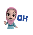 Nada1 Muslim hijab（個別スタンプ：7）