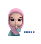 Nada1 Muslim hijab（個別スタンプ：21）