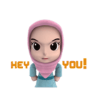 Nada1 Muslim hijab（個別スタンプ：34）