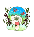 アシメ女子（個別スタンプ：5）