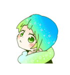 アシメ女子（個別スタンプ：6）