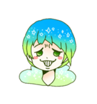 アシメ女子（個別スタンプ：9）