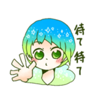 アシメ女子（個別スタンプ：35）