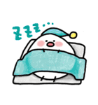 白くてまん丸 毎日使えるかわいいチョビ（個別スタンプ：8）