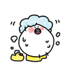 白くてまん丸 毎日使えるかわいいチョビ（個別スタンプ：13）