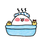 白くてまん丸 毎日使えるかわいいチョビ（個別スタンプ：14）