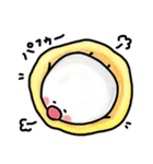 白くてまん丸 毎日使えるかわいいチョビ（個別スタンプ：17）
