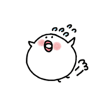 白くてまん丸 毎日使えるかわいいチョビ（個別スタンプ：23）