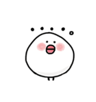 白くてまん丸 毎日使えるかわいいチョビ（個別スタンプ：27）