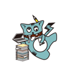 イーサン口の猫（個別スタンプ：3）