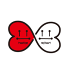 カラフルで、ポップなのに無表情なmyheart（個別スタンプ：17）