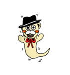 ハットくまちゃん（個別スタンプ：4）