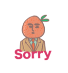 Mr. orange daily languages（個別スタンプ：31）