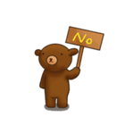 Bear chat without typing（個別スタンプ：38）