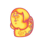 yellow face（個別スタンプ：10）