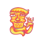 yellow face（個別スタンプ：14）