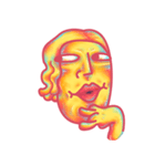 yellow face（個別スタンプ：21）