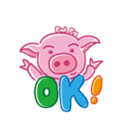 May's pink pig（個別スタンプ：1）