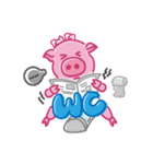 May's pink pig（個別スタンプ：34）