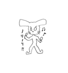 rabbit play（個別スタンプ：25）